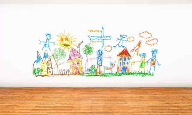 Remove Crayon Stains on Walls With No Damage to Paint 2