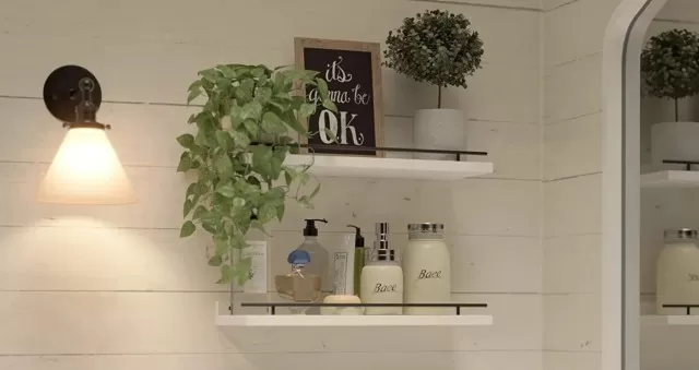 Bathroom Shelves: 5 Steps to Re-Design for Spotless Looking 1