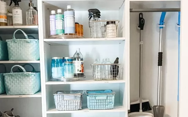 Best 12 Clever Storage Tips for Cleaning Closet 2