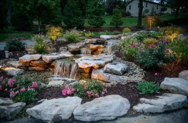 Backyard Tranquility: Relaxing Pond Waterfall Ideas 5