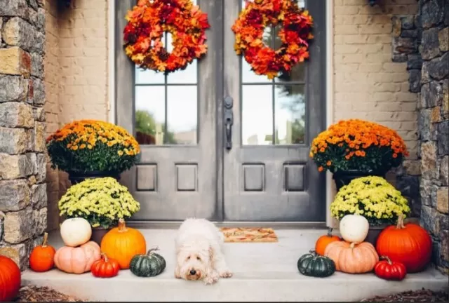 Outdoor Fall Decorating Inspiration 1