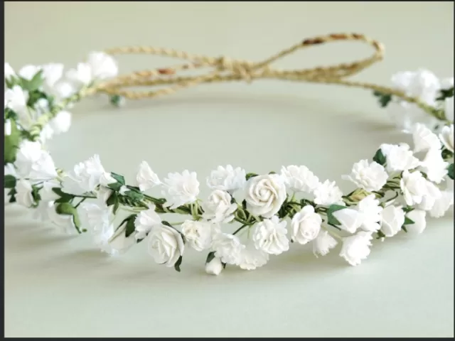 Create Your Own Dried Floral and Ribbon Crown 5